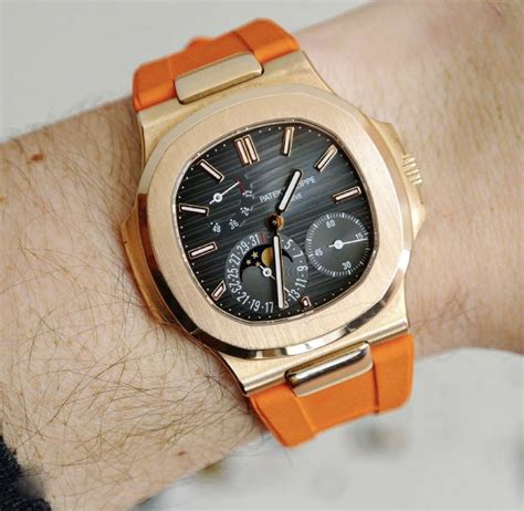 patek philippe nautilus orange band|patek philippe nautilus.